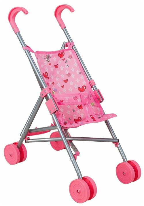 Прогулочная коляска Buggy Boom Mixy 8001 светло-розовый/сердечки