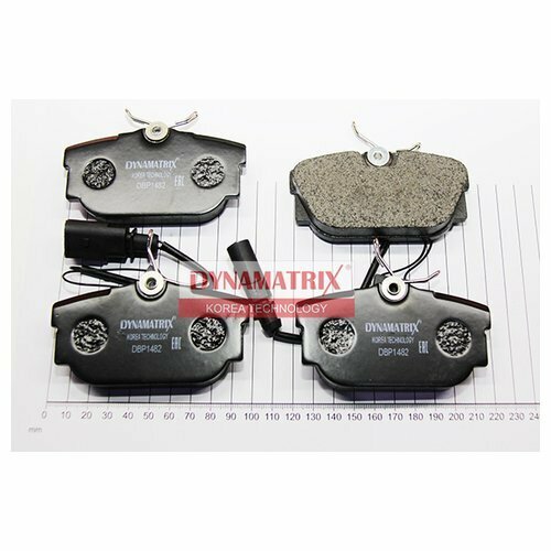 Комплект задних тормозных колодок Dynamatrix-Korea DBP1482 для Ford Galaxy; SEAT Alhambra; VW Sharan, Transporter IV