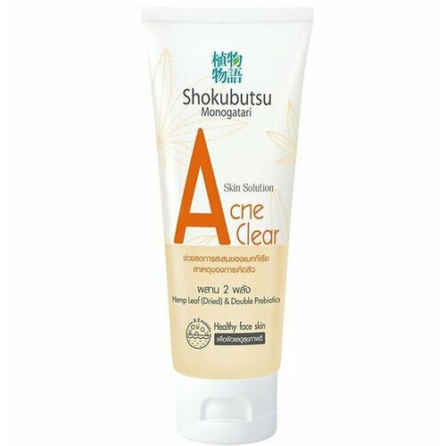 LION Shokubutsu Гель для умывания 100мл очищающий (Acne Clear) shokubutsu shokubutsu пенка для умывания 100мл daily detox против акне anti acne