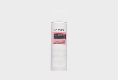 Интенсивно обновляющий тонер для лица с кислотами La Miso, Aha-bha-pha regenerating toner