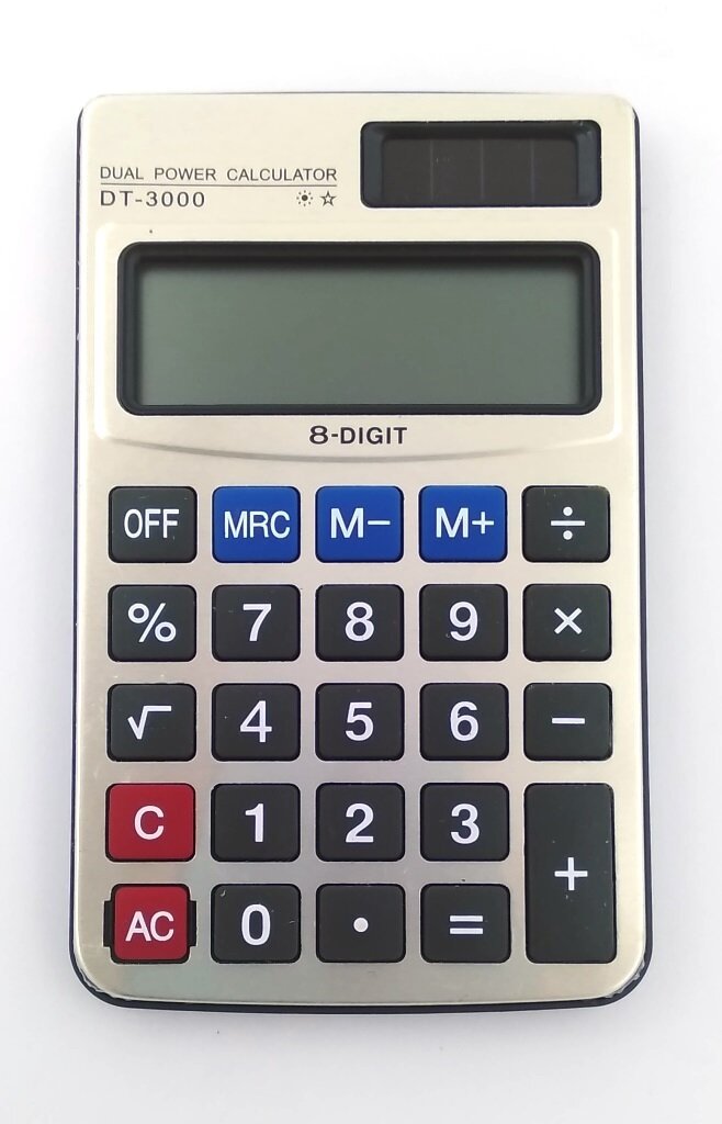 Калькулятор 8 разрядов малый DT-3000 калькулятор для вычислений калькулятор для ОГЭ/ЕГЭ калькулятор для школы калькулятор для работы