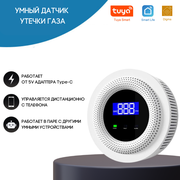 Умный WI-FI датчик утечки газа с дистанционным управлением от Tuya Smart Life Digma