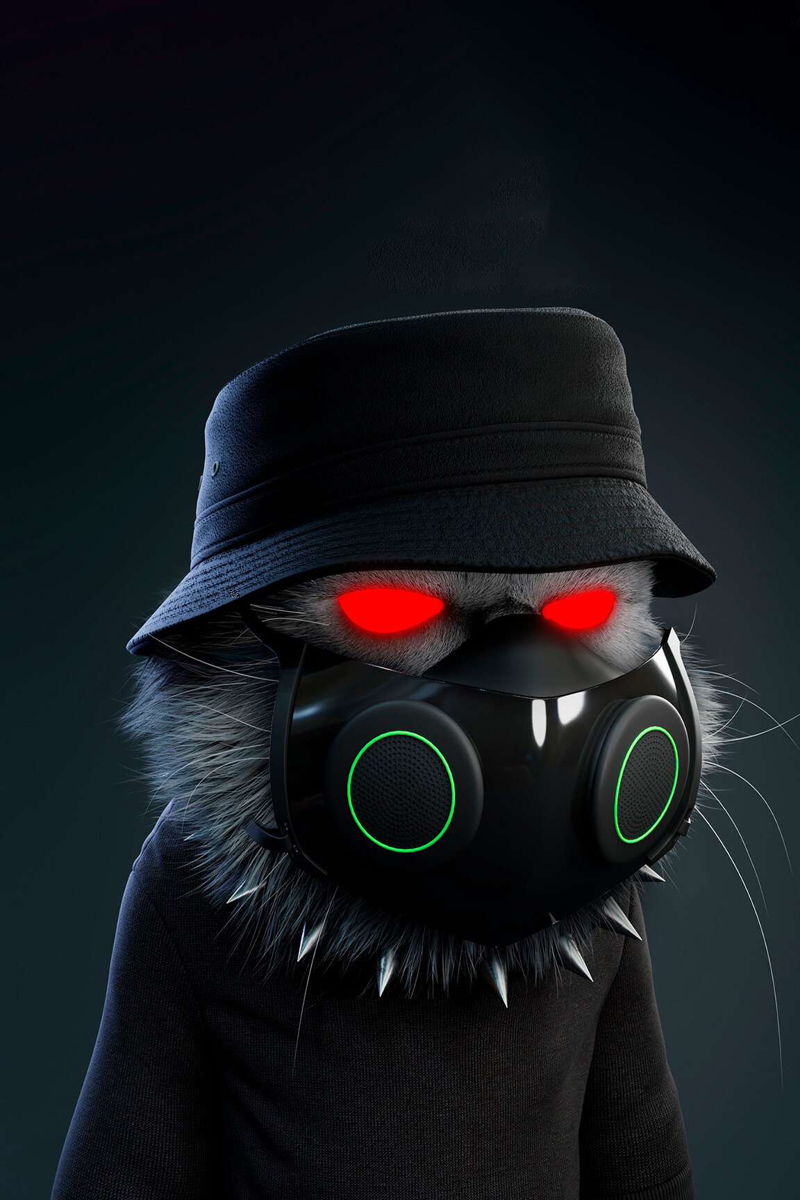 Кот в черной маске