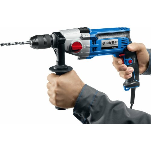 ЗУБР 900 Вт 13 мм безударная дрель 2-скоростная мет корпус Профессионал Д-П900-2 718000₽