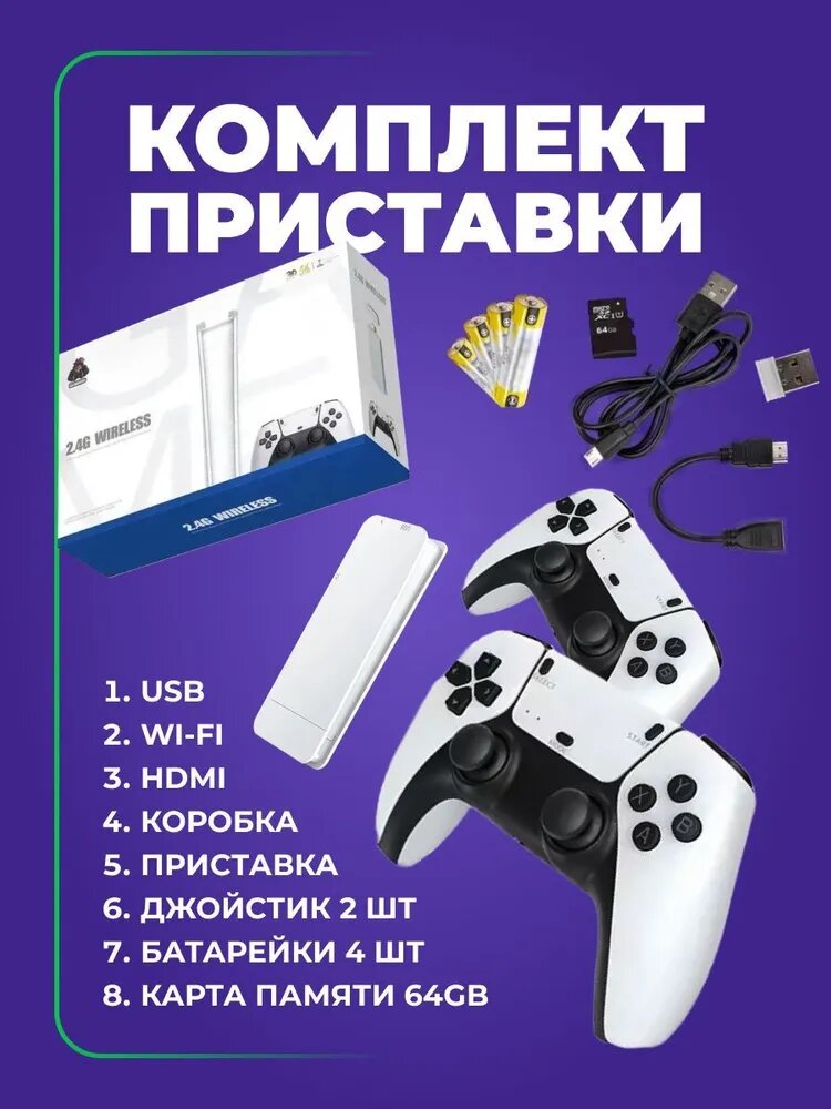 Приставка игровая консоль для телевизора Game Stick M15, игровые приставки серии M15 с играми 8-16-32 бит (Сега, Джуниор, Плейстейшен )