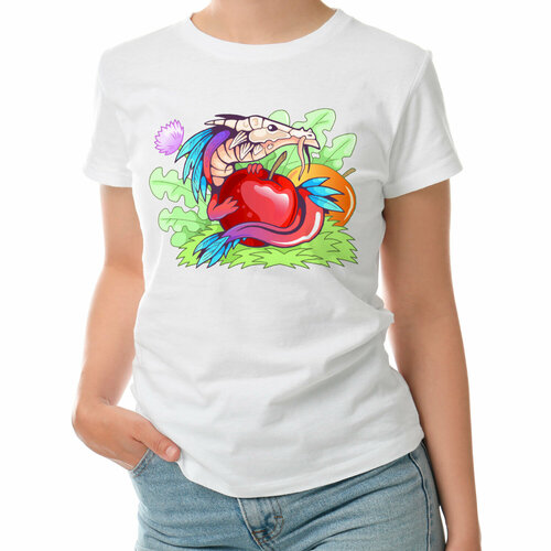 фото Футболка roly, размер s, белый