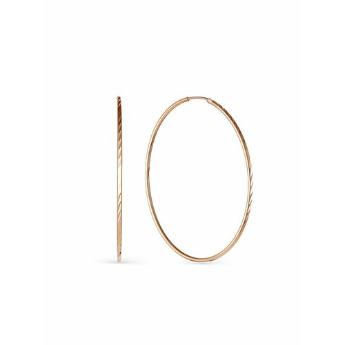 Серьги конго NOLA, красное золото, 585 проба, золотой