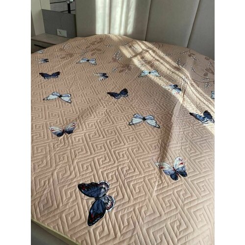 Покрывало двустороннее на кроватьдиван 2-хспальноедвуспальное евро хлопокхб 1700₽