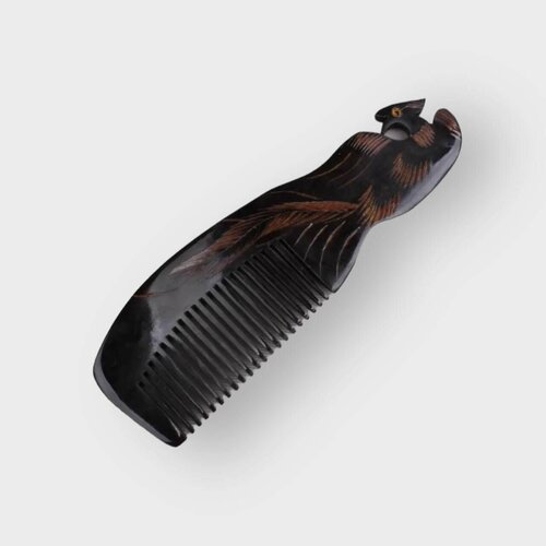 Расческа для волос из натурального рога, Светлый павлин