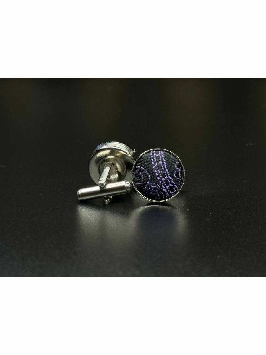 Запонки Tonali Baie, серый/фиолетовый — фото 1