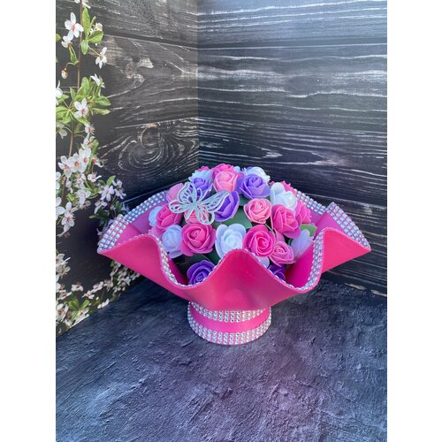 Букет ночник подарок на день рождения / новый год / 8 марта / учителю / юбилей / цветы для интерьера