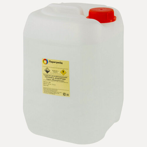 Изображение товара Средство дезинфицирующее перекись водорода 35%, 10 л (11,4 кг) марки "Медицинская", 608890