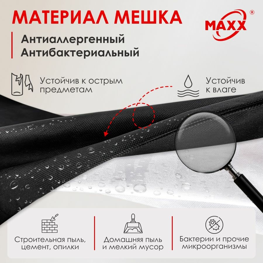 Пылесборники сменные PRO 5шт, мешок многоразовый для пылесоса KARCHER WD 2 Plus V-12/4/18, -12/6/18 — фото 1