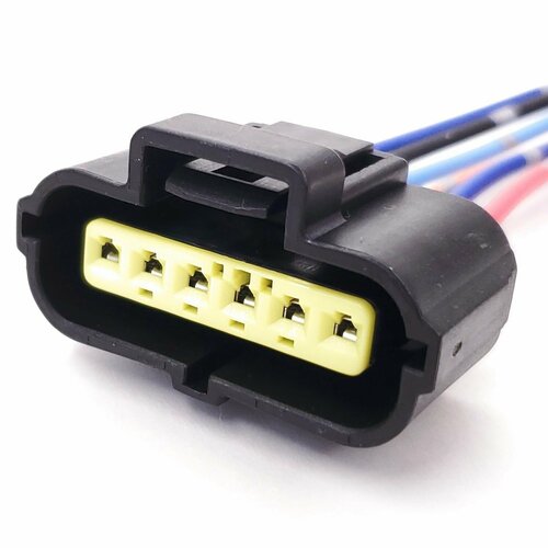 Разъем к бензонасосу / педали газа Ford, Mazda и др. (6 pin) 6 контактов, с проводами