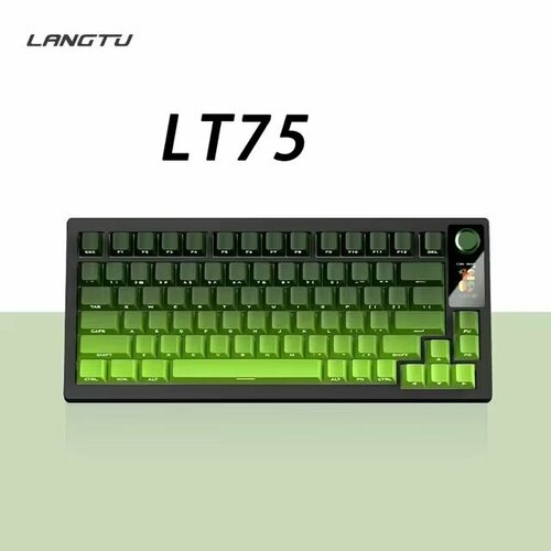 Игровая клавиатура Langtu LT75 Беспроводная клавиатура Qingti Cuiyin SWITCH LCD 8808₽