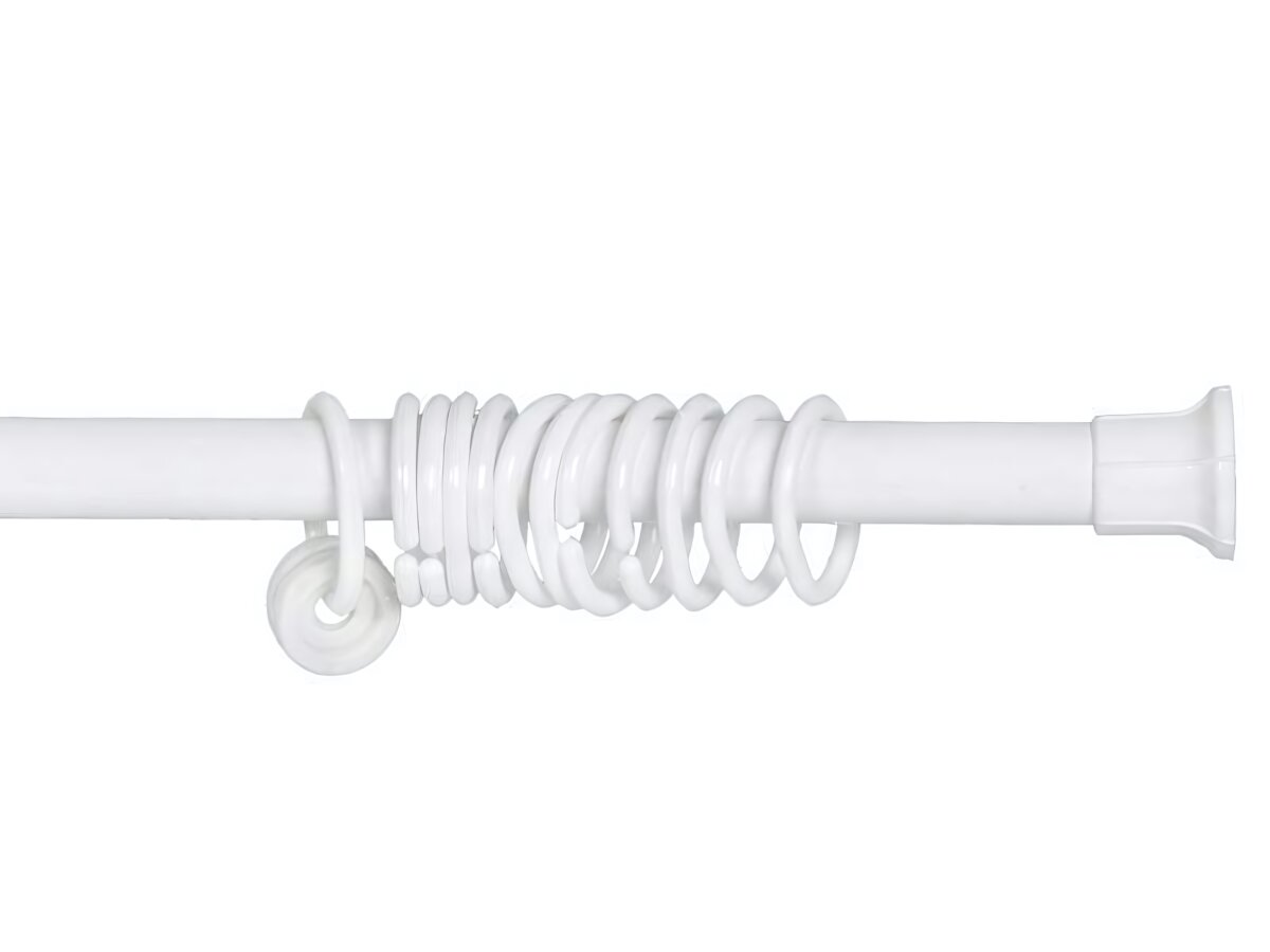 Карниз для ванной 220см белый пластик росспласт надежное крепление