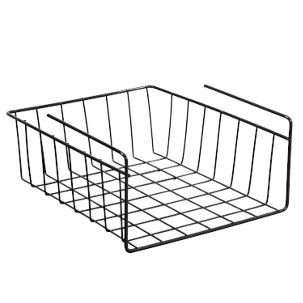Корзина Мультидом подвесная черная прямоугольная 28 см x 24 см x 12 см