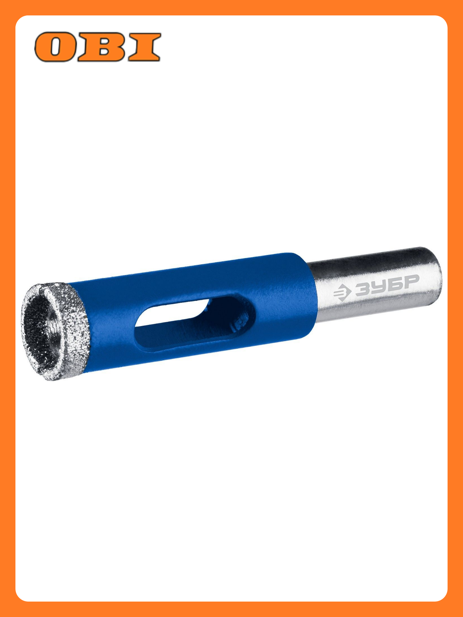 Cверло алмазное трубчатое для дрели d 3 мм по керамике и стеклу Р60