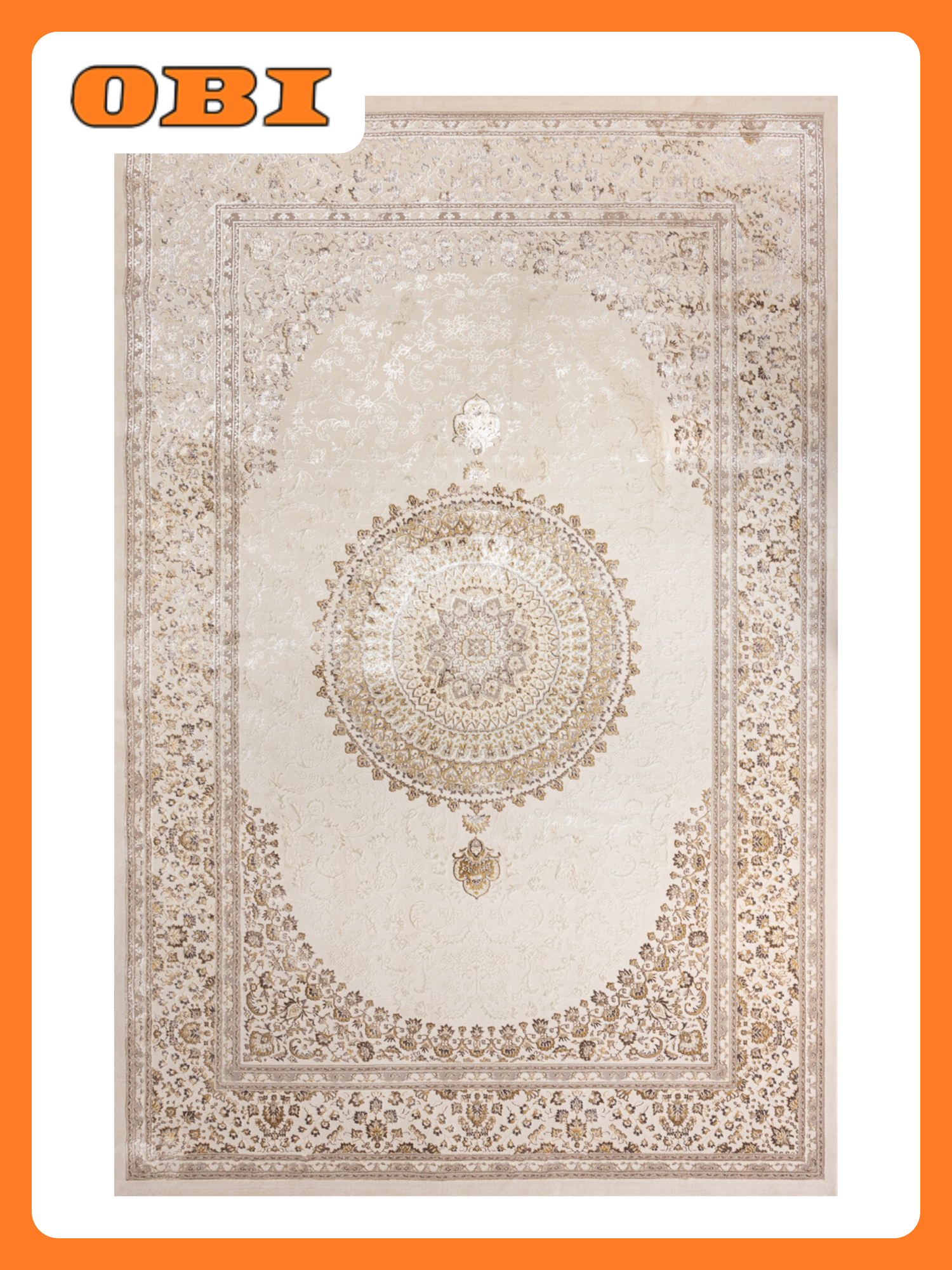 Ковер Atlantik WHITE LOTUS A4258A-IVR-MSTRD прямоугольный 08 x 15 м