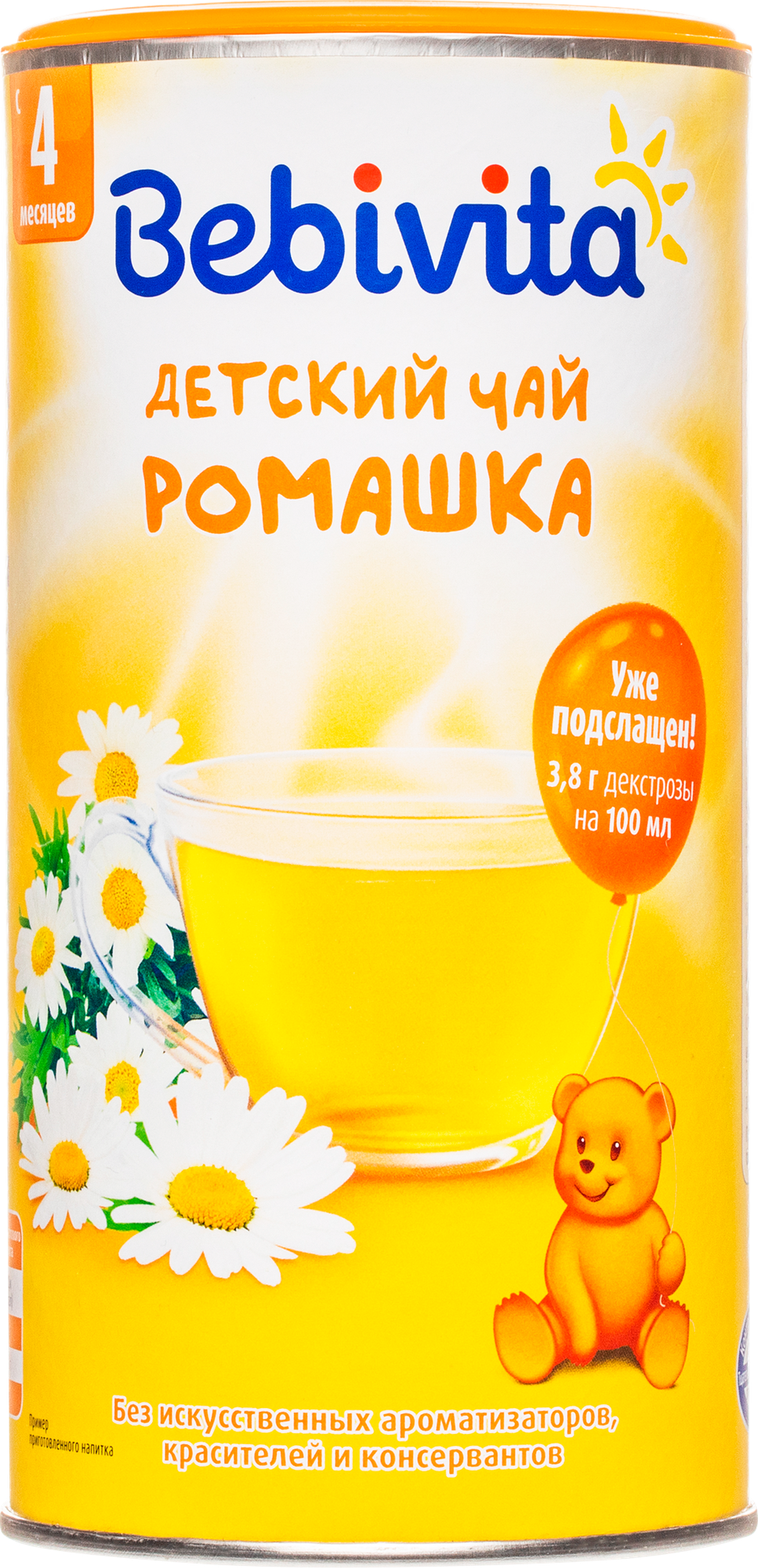 детский чай BEBIVITA Ромашка, 200г, Швейцария