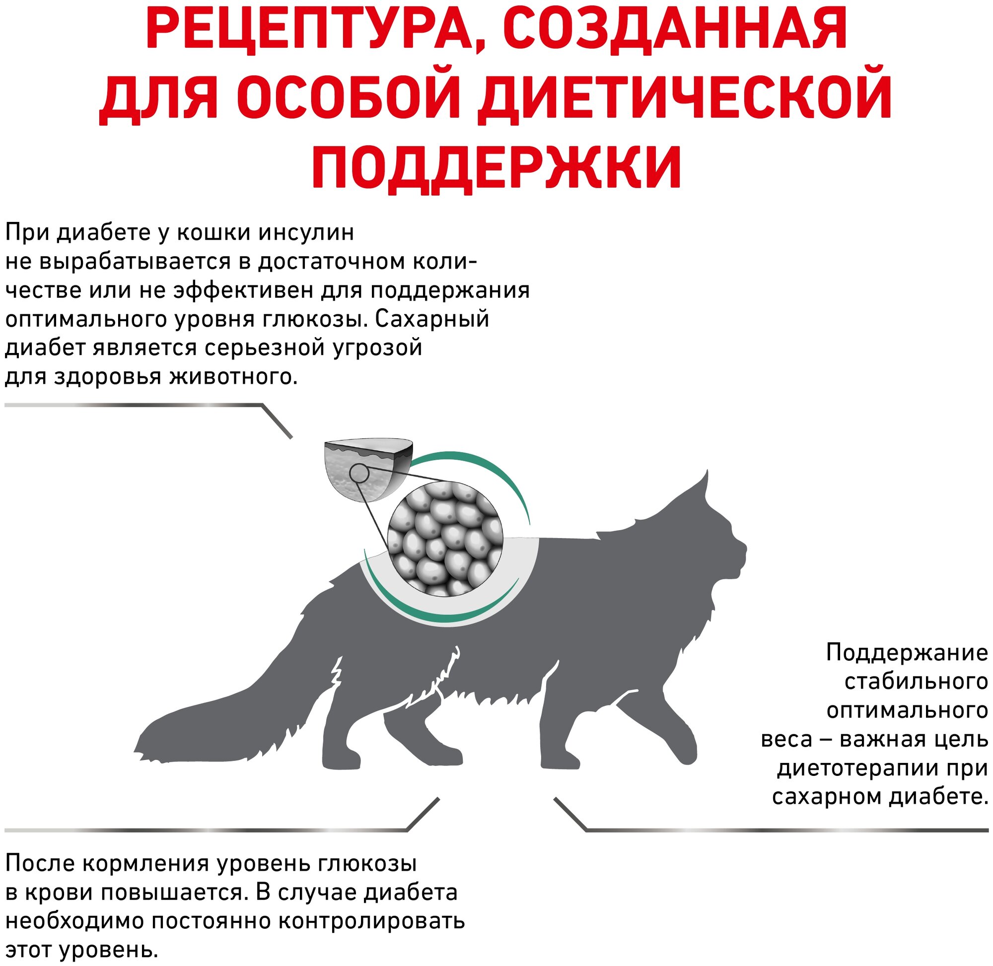 Корм для кошек ROYAL CANIN Diabetic при сахарном диабете 400г, 2 шт - фотография № 6