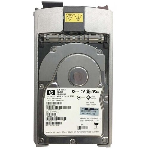 Жесткий диск HP 271837-014 72,8Gb U320SCSI 3.5 HDD жесткий диск hp 271837 029 300gb u320scsi 3 5 hdd