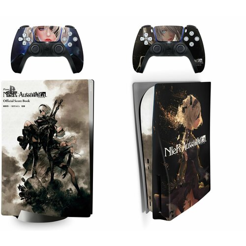 Наклейка виниловая защитная на игровую консоль Sony PlayStation 5 Disc Edition Nier Automata полный комплект геймпады набор наклеек fox mask на игровую консоль sony playstation 5 disc edition