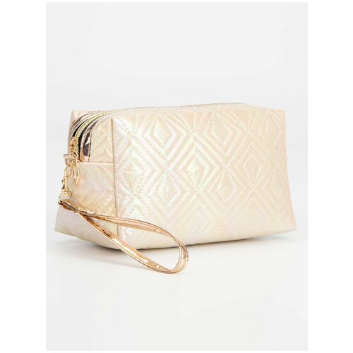 фото Косметичка дор l-1805-1 ромбы, 18*7*11,отд на молн, с ручкой, бежевый 7602935 . magic store