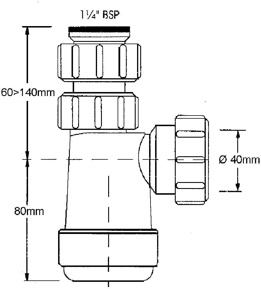 Сифон бутылочный MCALPINE MRW240NW - фотография № 3