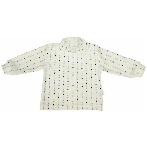 фото Водолазка папитто размер 68, экрю/голубой