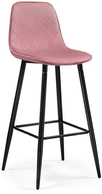 Барный стул KAPIOVI SOTON, розовый велюр