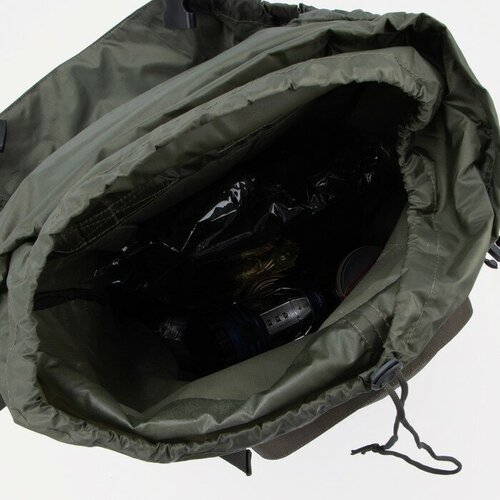 фото Huntsman рюкзак туристический, 40 л, отдел на стяжке, 3 наружных кармана, цвет хаки