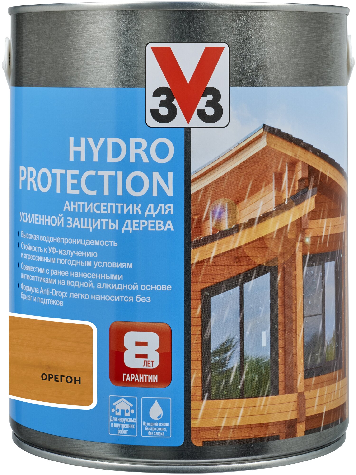 Пропитка V33 антисептик для усиленной защиты дерева Hydro Protection