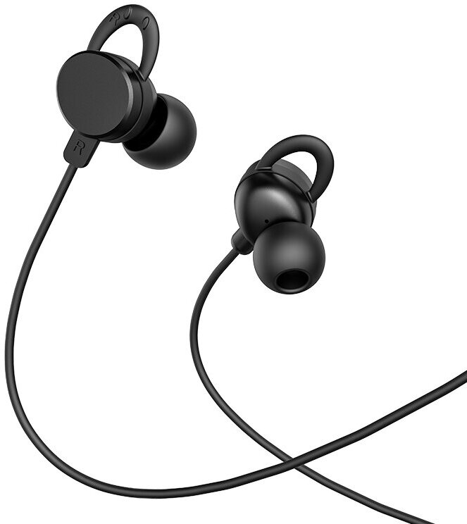 Проводные наушники вакуумные HOCO M103 Rhyme, AUX Jack 3.5mm, 1.2 м, черный