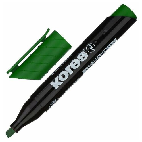 Kores Маркер перманентный K-Marker XW2, зеленый, 1 шт. маркер перманентный kores черный 1 5 3 мм круглый наконечник