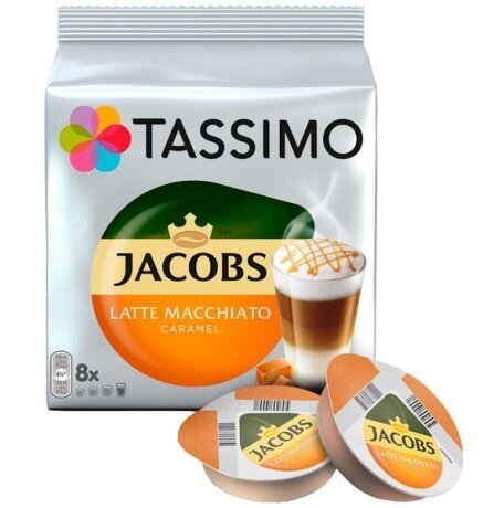 Кофе в капсулах Tassimo Jacobs Latte Macchiato Caramel, 16 кап. в уп., 3 упаковки - фотография № 9