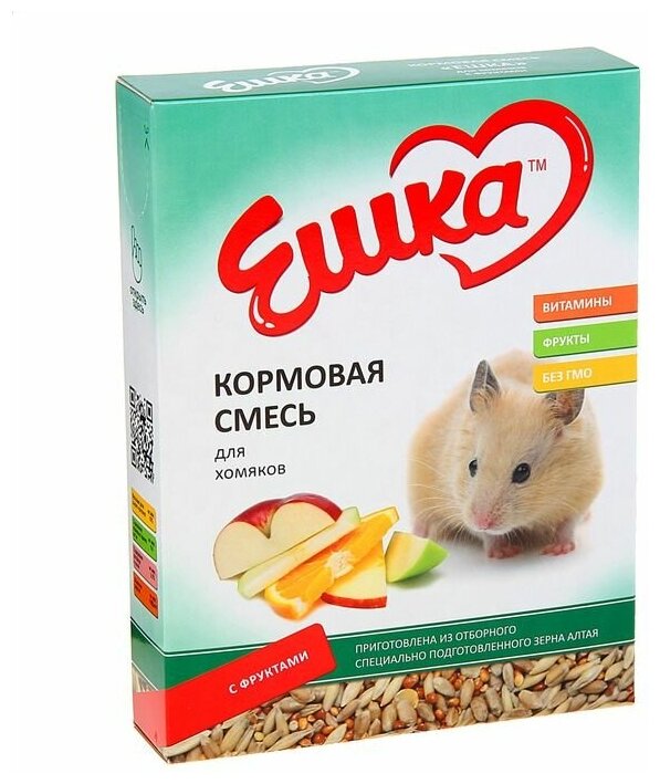 Ешка Кормовая смесь «Ешка» для хомяков, с фруктами, 450 г