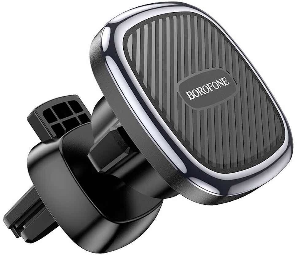 Автодержатель универсальный Borofone BH67 магнитный в воздуховод черно-серый