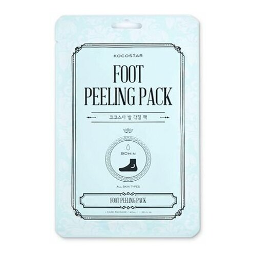 Педикюрная маска Гладкие пяточки носочки Foot Peeling Pack 40 мл. Kocostar