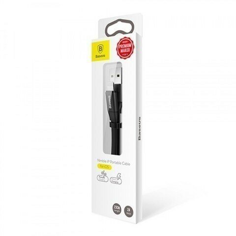 Кабель Baseus Nimble Portable Cable USB - Lightning 23см Black-Red CALMBJ-B91 - фото №8