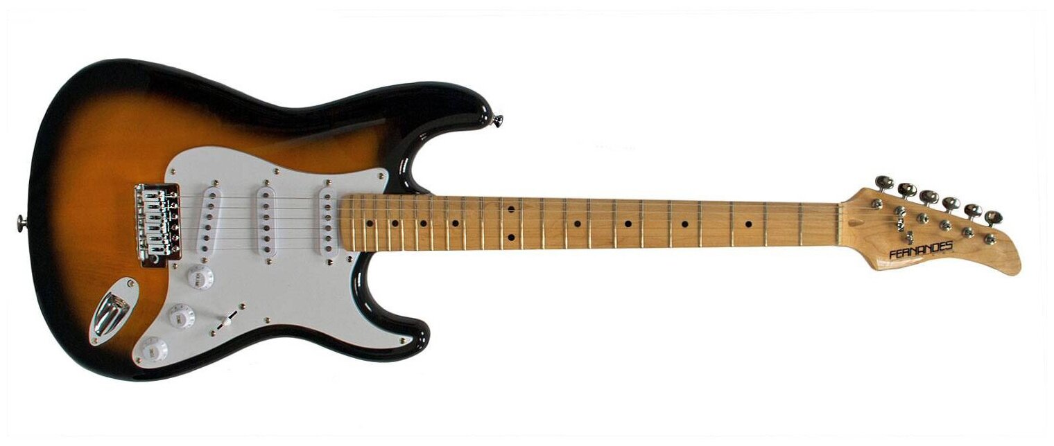 Fernandes LE-1Z 3S 3SB/L электрогитара Stratocaster SSS, цвет трёхцветный санбёрст