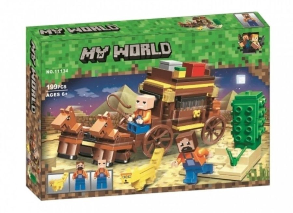 Lari 11134 Конструктор Майнкрафт My World Колесница