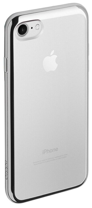 Чехол Gel Plus Case для Apple iPhone SE (2020)/7/8, серебряный, Deppa 85254