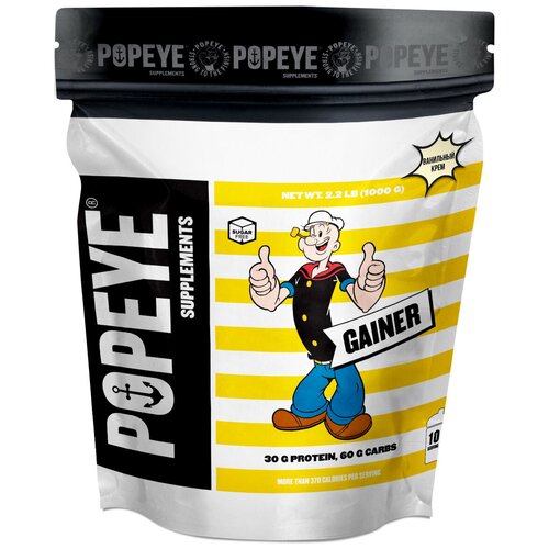 фото Гейнер popeye gainer 1000g bag (ваниль и сливки) popeye supplements