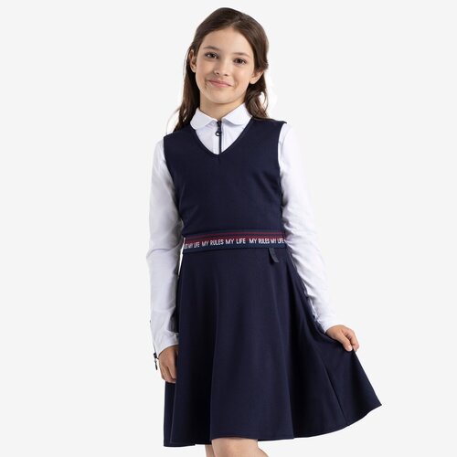 Школьное платье Kapika, размер 128, синий