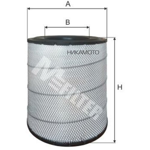 M-FILTER A512_фильтр воздушный H446 H303 d167 \Scania 4 Serie 124 01.96--