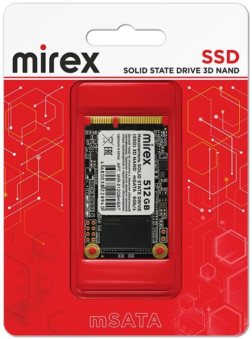 Накопитель SSD Mirex 512Gb 13640-512GBmSAT - фото №3
