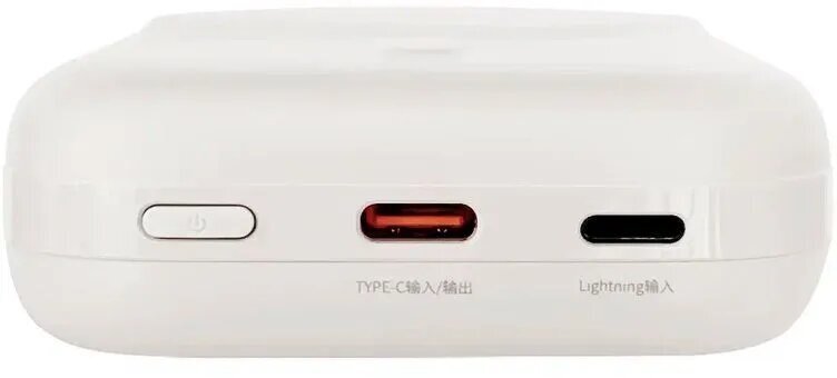 Внешний аккумулятор Power Bank от суббренда Xiaomi SOLOVE W13 10000mAh Magnetic MagSafe 20W, White - фотография № 6