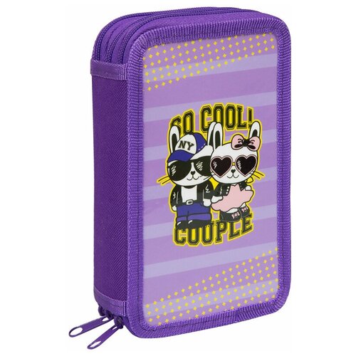 ArtSpace Пенал Cool couple (30П25-3_ПК12_25494), фиолетовый