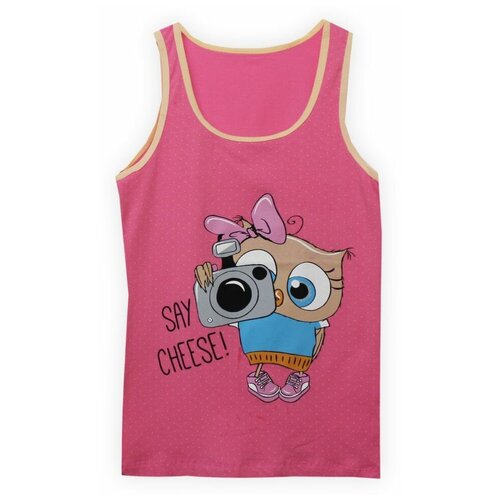 фото Майка miss beautiful, размер 128-134, розовый